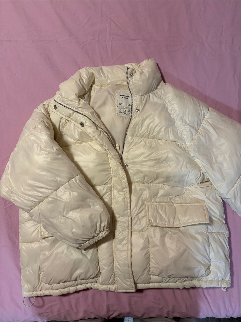Cream Puffer Jacket